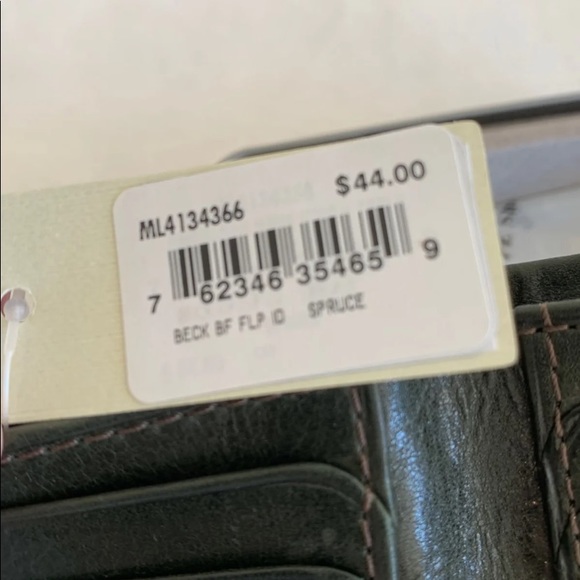 Fossil Spruce Wallet Beck Bifold W/ Flip ID - Picture 7 of 8